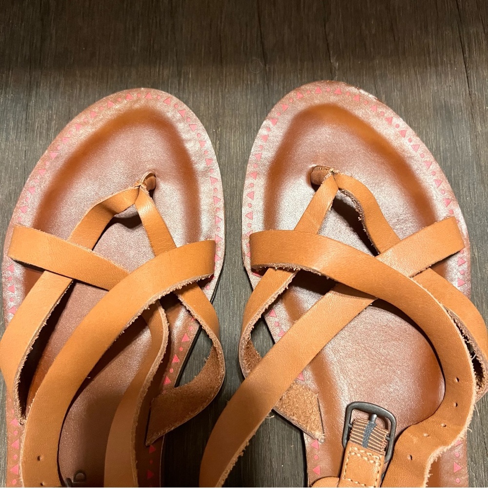 Lucky Brand Brown Strappy Sandals - Picture 5 of 8